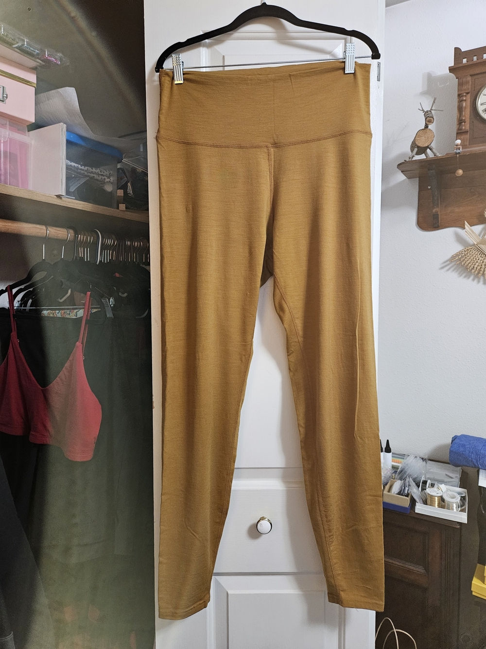 Simply Merino Mustard Leggings for Women